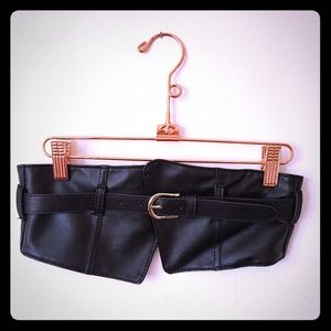 Faux Leather Waist Cincher Belt